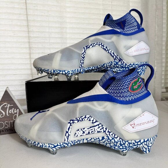 Nike Jordan Alpha Menace Elite 3 FLORIDA GATOR Football Cleat DH3364-112 Sz 13.5 - Picture 1 of 12
